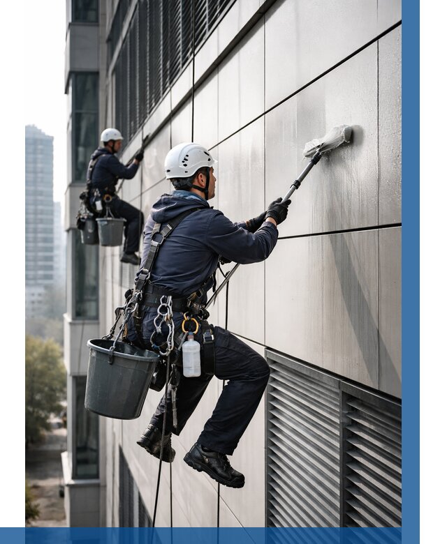 Мойка вентилируемого фасада в Биробиджане от 253 р. | ВЫСОТНИК-Брб