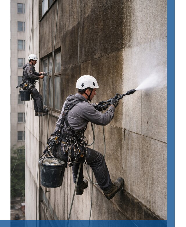 Очистка фасада от копоти в Биробиджане от 253 р. | ВЫСОТНИК-Брб