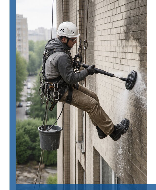 Очистка фасада от копоти в Биробиджане профессионально и безопасно