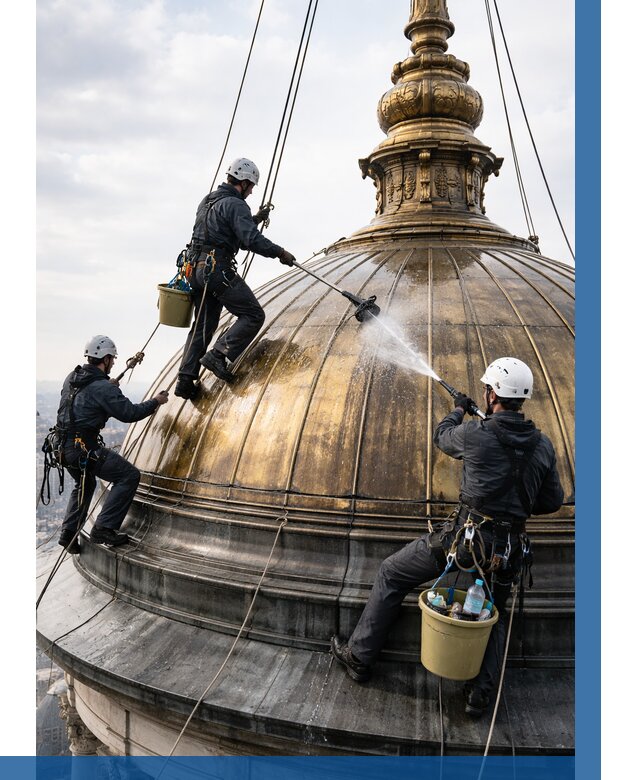 Мойка куполов и шпилей в Биробиджане от 8110 р. - заказать | ВЫСОТНИК-Брб