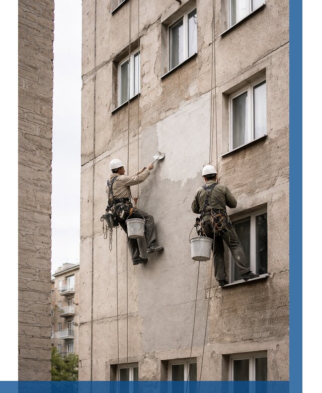 Косметический ремонт фасада в Биробиджане от 1115 р. | ВЫСОТНИК-Брб