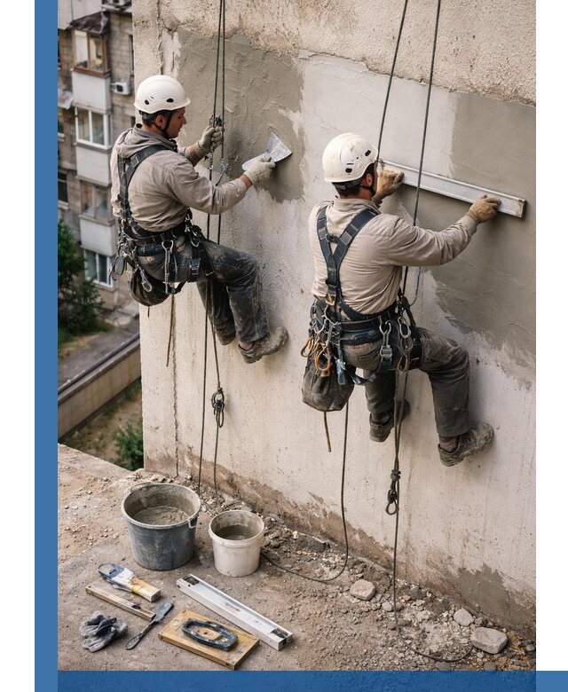 Комплексный ремонт штукатурного фасада с гарантией в Биробиджане