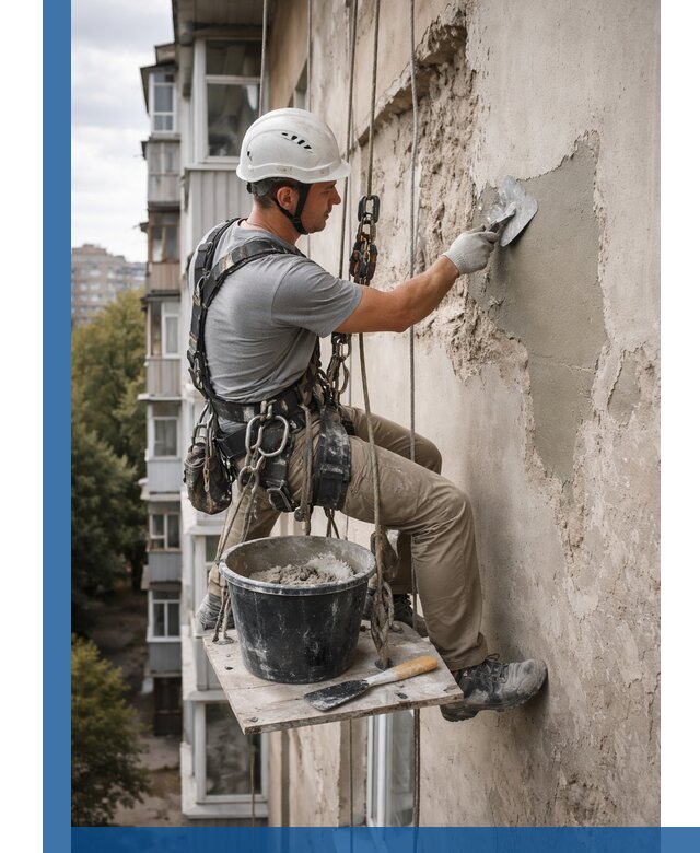 Восстановление фасадной штукатурки в Биробиджане с гарантией качества