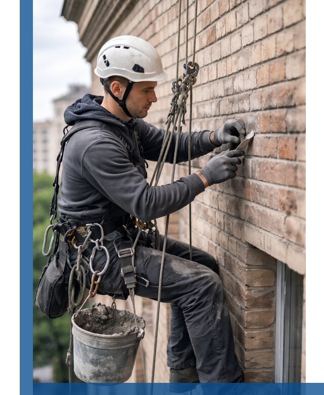 Качественный ремонт кирпичной кладки фасада в Биробиджане с гарантией