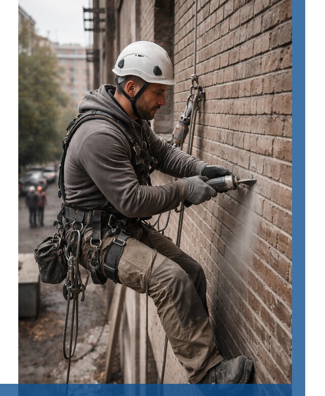 Расшивка кирпичных швов в Биробиджане от 608 р. | ВЫСОТНИК-Брб