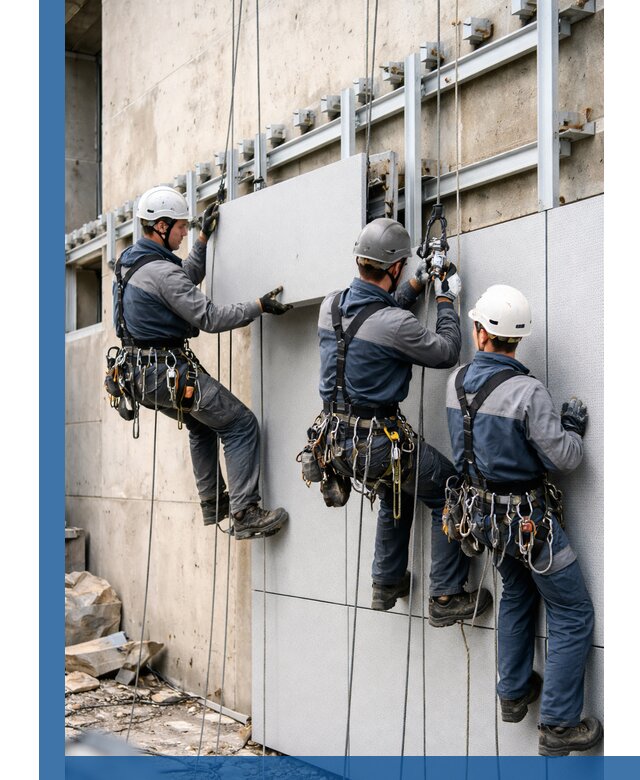 Монтаж вентилируемого фасада в Биробиджане под ключ с гарантией качества