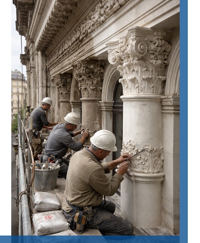 Реставрация фасадной лепнины в Биробиджане от 2535 р. | ВЫСОТНИК-Брб