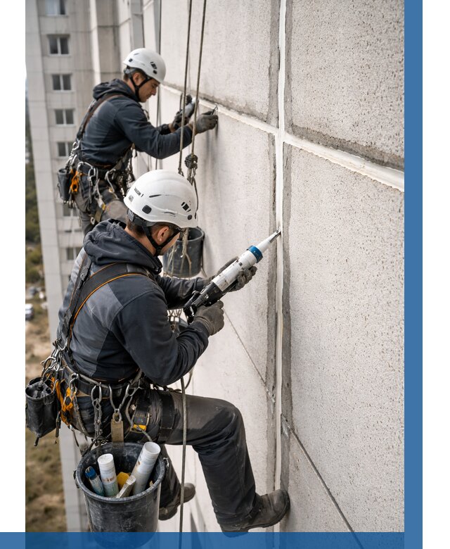 Герметизация межпанельных швов в Биробиджане от 710 р. | ВЫСОТНИК-Брб