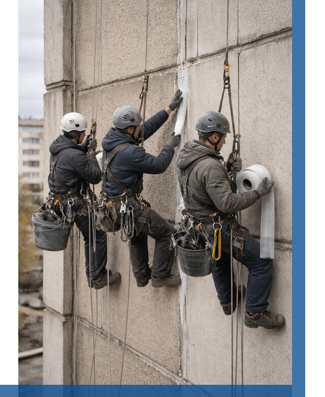 Ремонт межпанельных швов в Биробиджане от 760 р. | ВЫСОТНИК-Брб