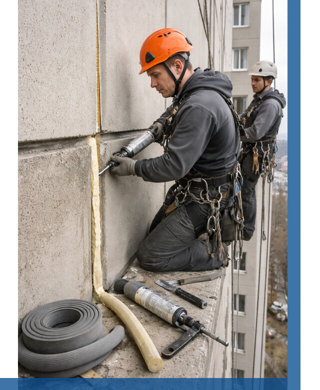 Теплый шов межпанельные швы в Биробиджане от 710 р. | ВЫСОТНИК-Брб