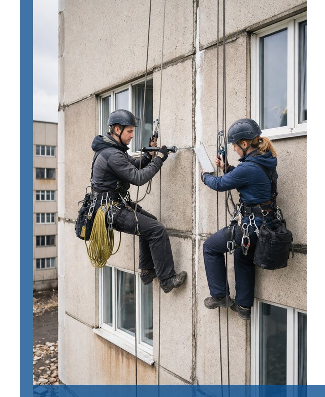 Герметизация межпанельных швов тёплым швом в Биробиджане