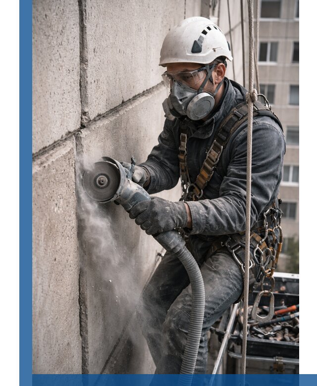 Штробление межпанельных швов в Биробиджане качественно и быстро