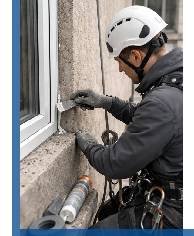 Герметизация монтажных швов окон в Биробиджане с гарантией качества