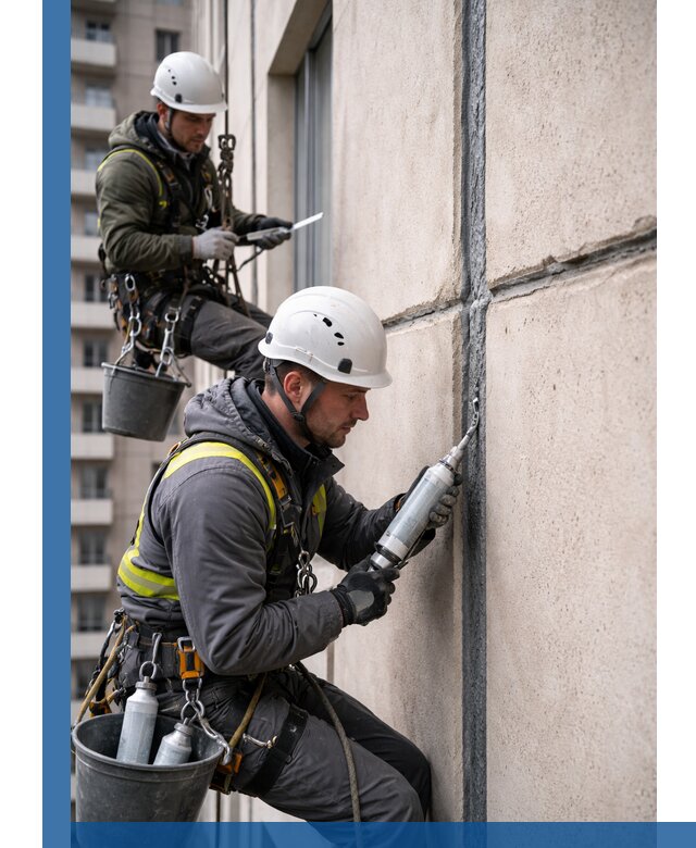 Герметизация деформационных швов фасада в Биробиджане качественно