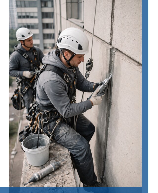 Ремонт деформационных швов здания в Биробиджане от 1014 р. | ВЫСОТНИК-Брб