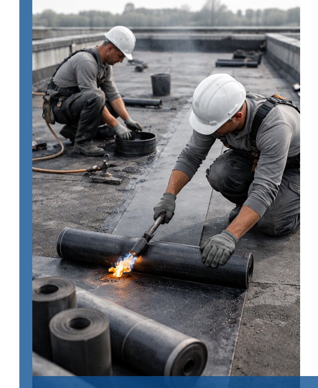 Ремонт рулонной кровли в Биробиджане герметизация и восстановление