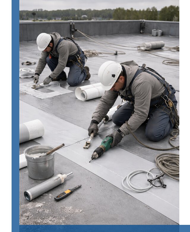 Ремонт мембранной кровли в Биробиджане качественно и с гарантией