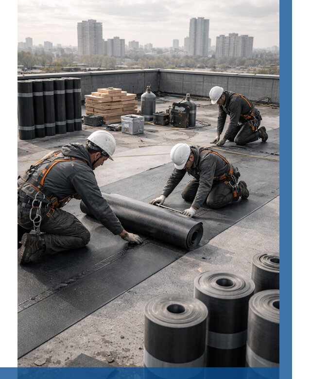 Монтаж мягкой кровли под ключ в Биробиджане от 456 р. | ВЫСОТНИК-Брб