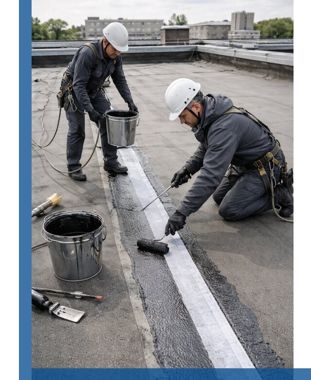 Гидроизоляция кровли мастикой в Биробиджане надежная защита