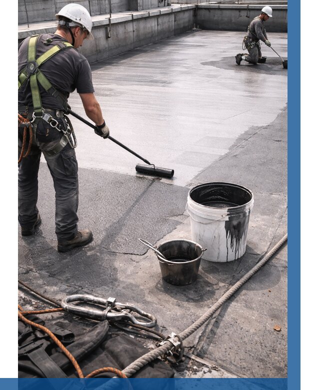 Гидроизоляция кровли жидкой резиной в Биробиджане от 507 р. | ВЫСОТНИК-Брб