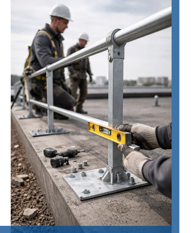 Монтаж кровельного ограждения в Биробиджане от 1217 р. | ВЫСОТНИК-Брб