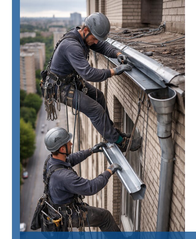 Ремонт водосточных желобов в Биробиджане, быстро и качественно