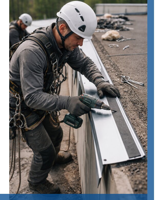 Монтаж капельника на кровле в Биробиджане от 304 р. | ВЫСОТНИК-Брб