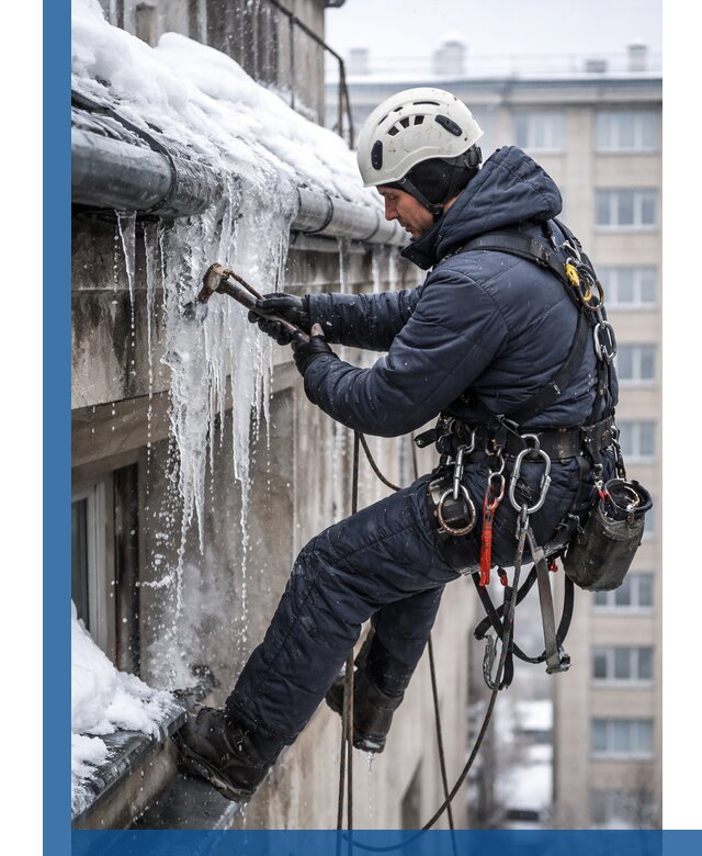 Удаление наледи и чистка водостоков в Биробиджане оперативно и безопасно