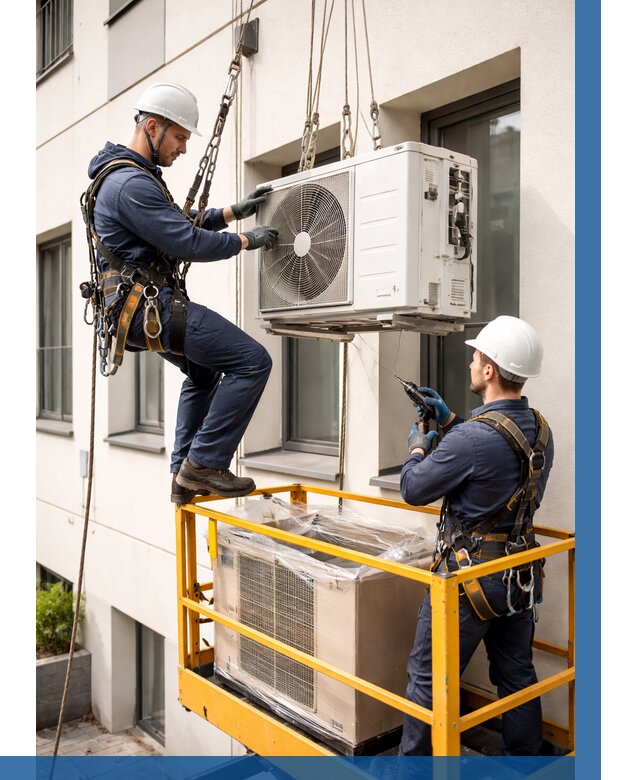 Демонтаж внешнего блока кондиционера в Биробиджане от 3548 р. | ВЫСОТНИК-Брб