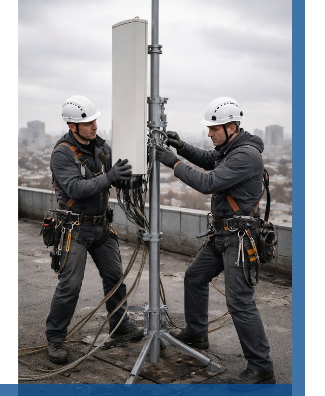 Монтаж антенн связи на крыше в Биробиджане от 8617 р. | ВЫСОТНИК-Брб