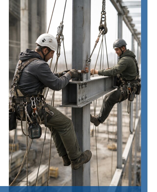 Монтаж металлоконструкций на высоте в Биробиджане от 3548 р. | ВЫСОТНИК-Брб