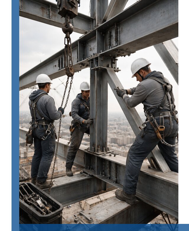 Профессиональный монтаж металлоконструкций на высоте в Биробиджане