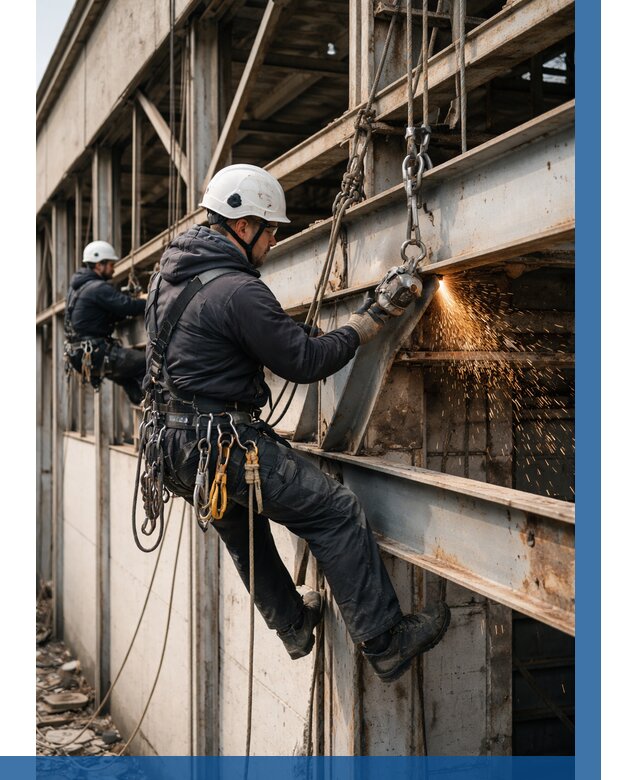 Демонтаж металлоконструкций на высоте в Биробиджане от 6590р. |ВЫСОТНИК-Брб