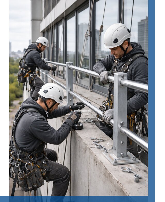Монтаж ограждений на высоте в Биробиджане, от 1217 р. | ВЫСОТНИК-Брб