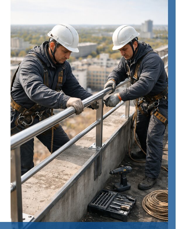 Монтаж перил на высоте в Биробиджане от 2535 р. | ВЫСОТНИК-Брб