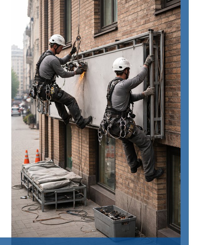 Демонтаж рекламной вывески в Биробиджане от 6590 р. | ВЫСОТНИК-Брб