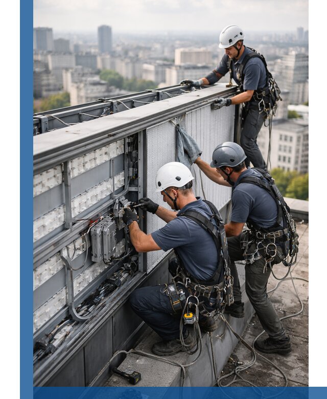 Профессиональное обслуживание крышной рекламы в Биробиджане под ключ