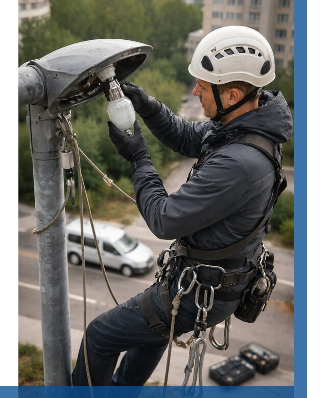 Замена ламп на высоте в Биробиджане от 2535 р. | ВЫСОТНИК-Брб