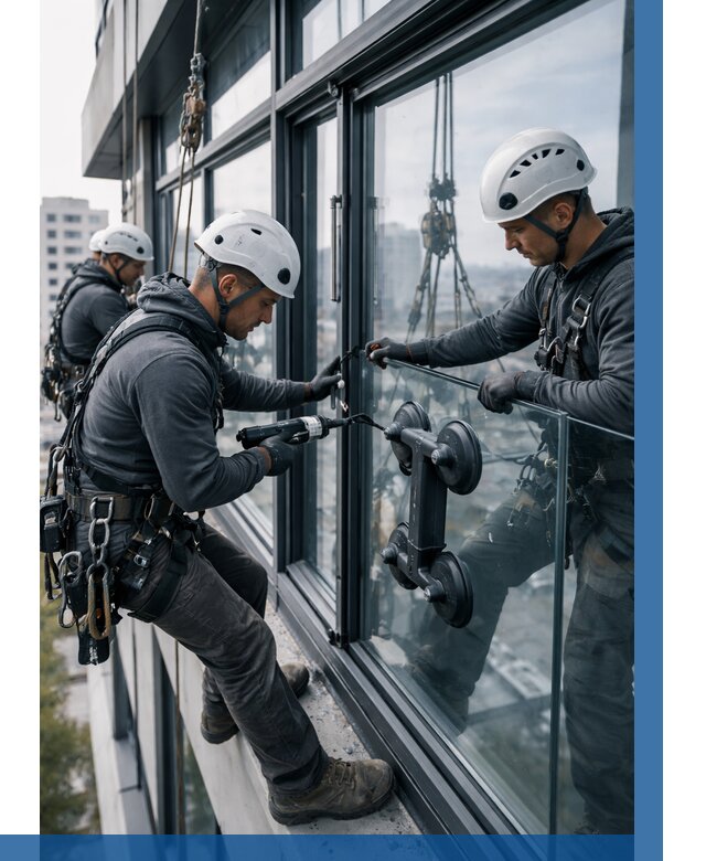 Витражное остекление зданий в Биробиджане от 3548 р. | ВЫСОТНИК-Брб