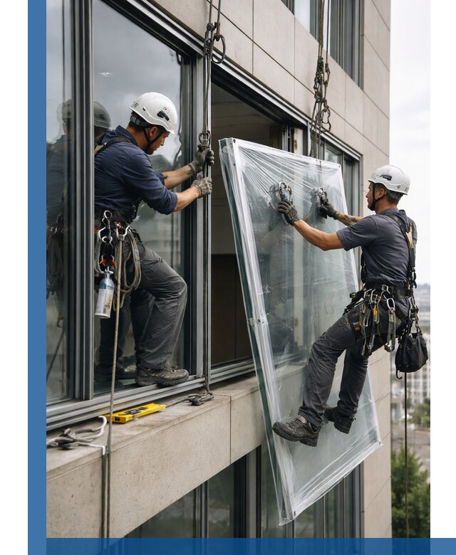 Профессиональная замена стекла в витраже в Биробиджане с гарантией