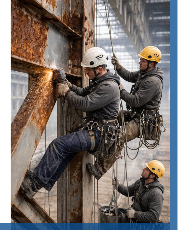 Зачистка металла от ржавчины в Биробиджане от 355 р. | ВЫСОТНИК-Брб