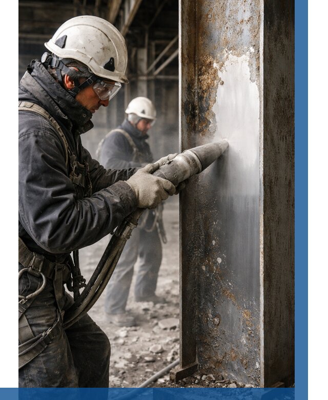 Удаление старой краски с металла в Биробиджане от 456 р. | ВЫСОТНИК-Брб