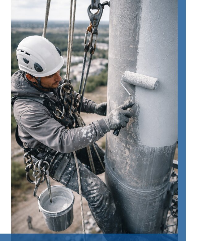 Покраска мачт связи под ключ в Биробиджане от 862 р. | ВЫСОТНИК-Брб