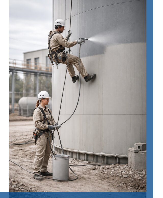 Покраска резервуаров в Биробиджане от 1217 р. | ВЫСОТНИК-Брб — заказать