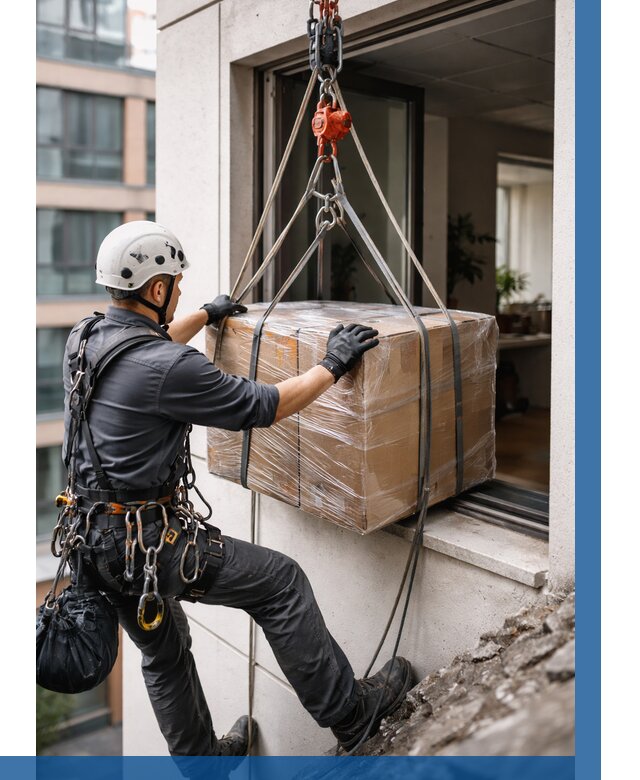 Подъем груза через окно в Биробиджане от 4562 р. | ВЫСОТНИК-Брб