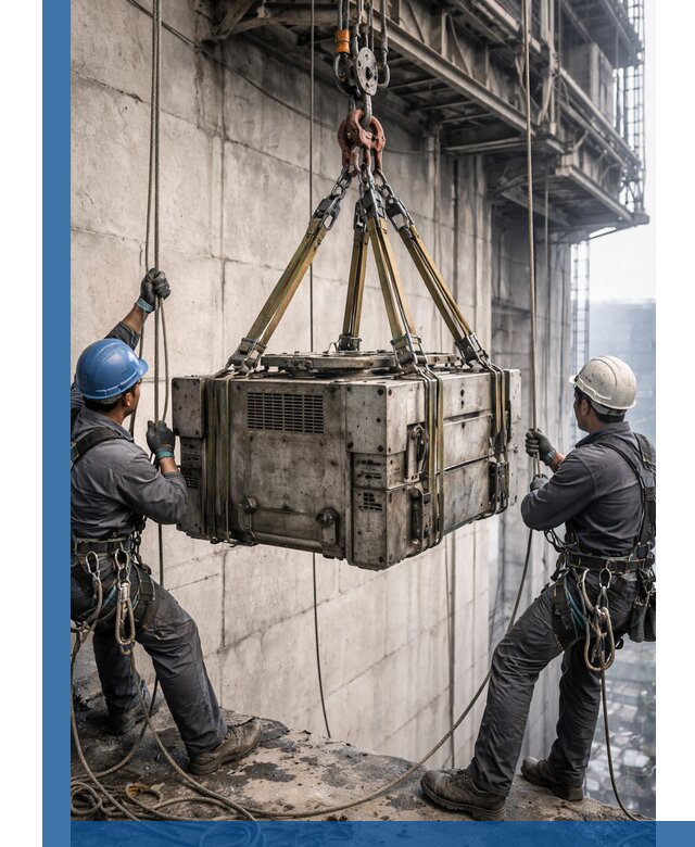 Такелажные работы на высоте, подъем и монтаж грузов в Биробиджане