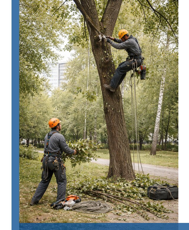 Санитарная обрезка деревьев в Биробиджане, профессионально и безопасно