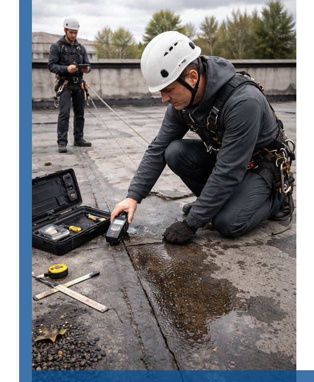 Обследование кровли на протечки и выявление дефектов в Биробиджане