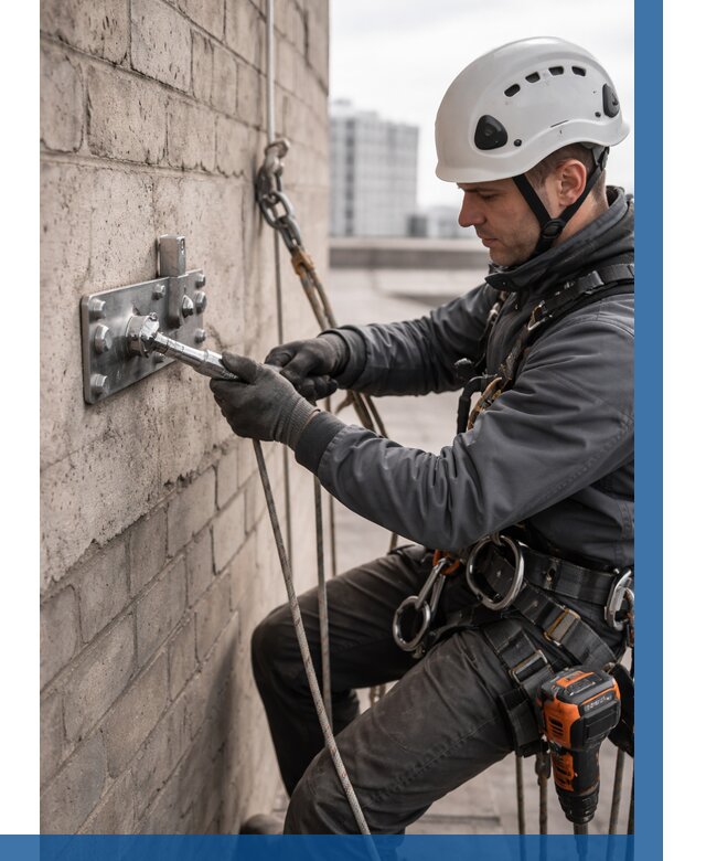 Установка анкерных точек в Биробиджане от 3548 р. | ВЫСОТНИК-Брб