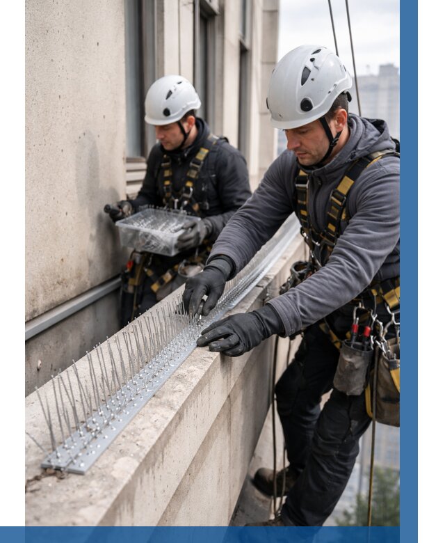 Установка шипов от птиц в Биробиджане от 862 р. | ВЫСОТНИК-Брб